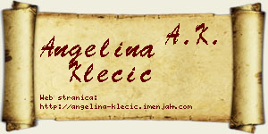 Angelina Klecić vizit kartica